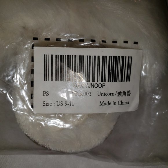 Children’s Unicorn Slippers! New in Bag! Krabor Unisex Kids  Size 9/10 - Picture 12 of 12